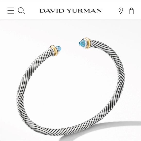 David Yurman Jewelry - NIB David Yurman bracelet topaz blue stones